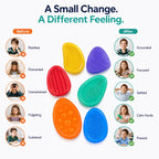 Kalmzo Sensory Worry Stones – Textured Fidget Stones for Kids with Autism, ADHD & Sensory Needs